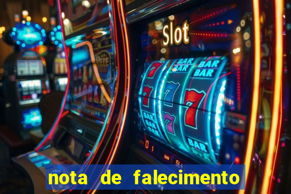 nota de falecimento a tribuna santos